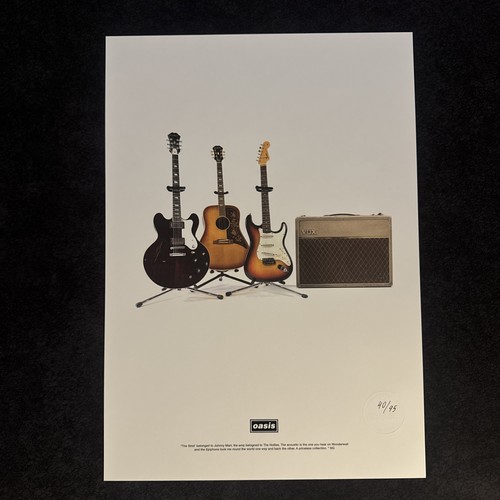 Oasis ltd edition guitar - oasis,