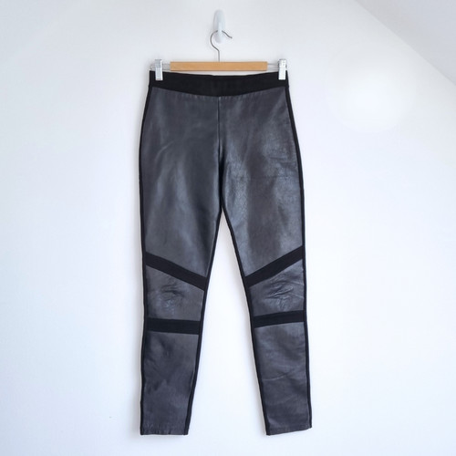 Zapa leather panel leggings - zapa,