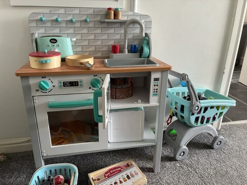 Kids wooden kitchen - kitchen, bundle