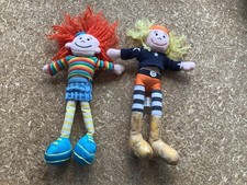 jellycat x2 ragdolls, soft bodied