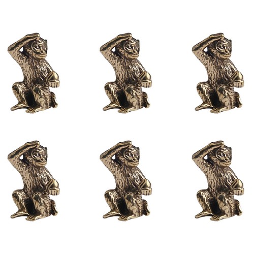 Bronze monkey statue - 6x,