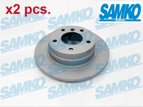 Pcs rear brake - disc, set