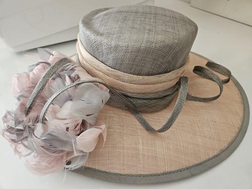 Dusky pink and - hat, ideal