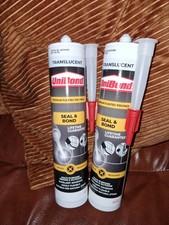 Unibond All Purpose Sealant Clear 290ml Pack of 2 Brand New Free Postage