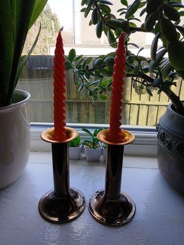 Pair vintage copper tone - a,