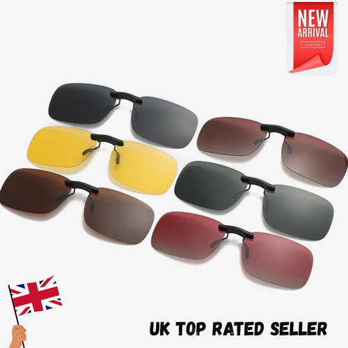 Sunglasses polarised clip - sunglasses, on