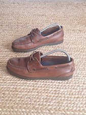 Chatham Deck Shoes Brown Leather Beacon Expresso UK 7 EUR 41 Nice Condition