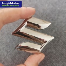 5CM 3D Motorcycle Fairing Emblem Sticker For Suzuki Logo S Decal Chrome Silver