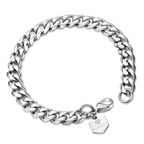 Bracelet silver men women - silver,
