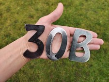 Letters Numbers Metal Sign 2"