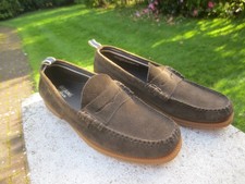 G H Bass Weejuns Brown Suede