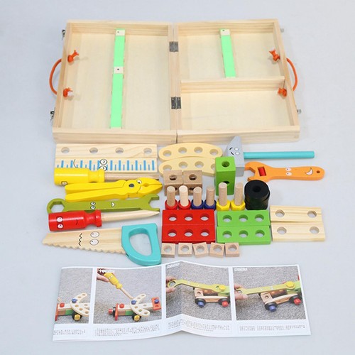 Wooden repair tool toy box - tool,