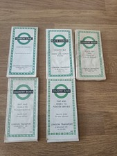 5 x old london bus route maps