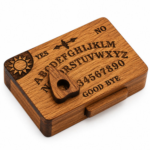 Mini wooden ouija board - ouija,