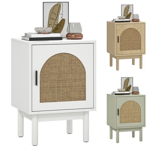 Homcom rattan bedside - homcom, table