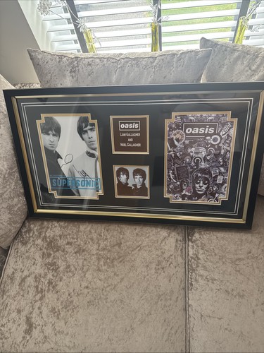 Oasis signed supersonic framed - signed,