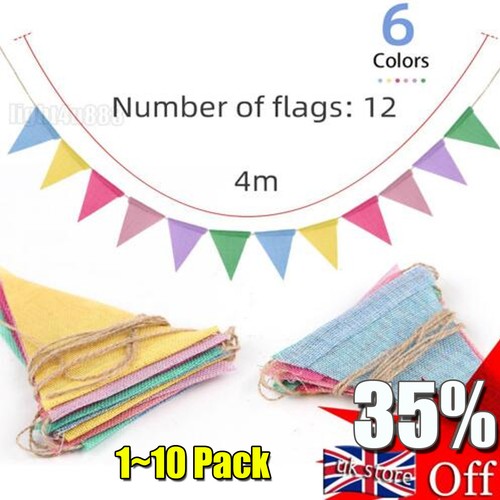Fabric bunting double - fabric,
