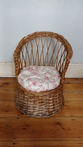 Vintage child kids wicker - child,