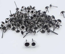 Clear glass pin  eyes, 5