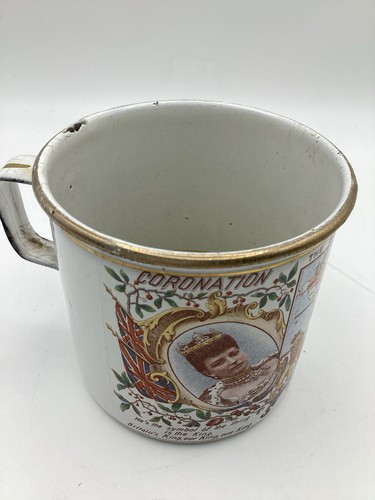 Antique coronation 1902 enamel - coronation,