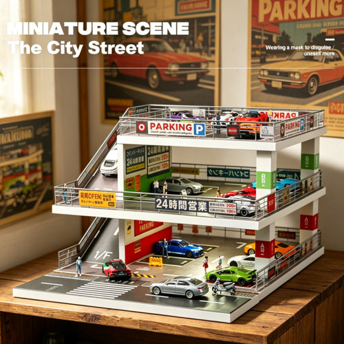 Diorama diecast car - diorama, 1:64