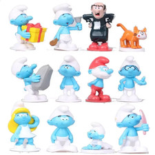 12Pcs Smurfs Action Figures