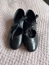 RV Girls Black Tap Dancing Shoes Size 13