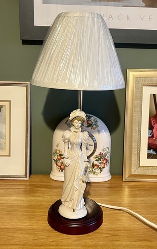 Vintage ceramic table - table, lamp