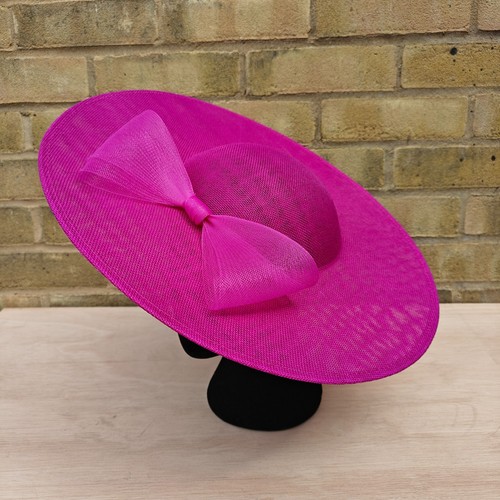 Dark pink bow wide - wide, large