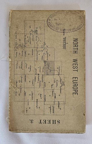 Ww1 british army map - army, north
