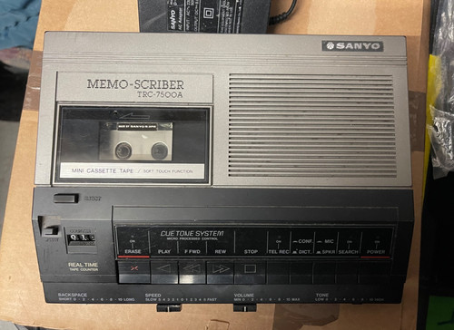 Sanyo memo scriber trc7500a - memo-scriber,
