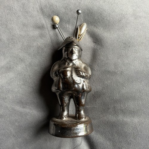 Antique figural hatpin holder - figural,