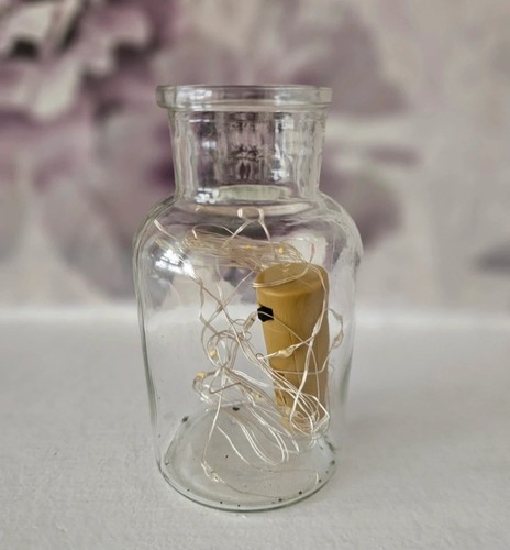 Glass container with fairy - a,