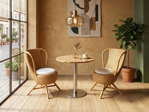 Barrel rattan dining - dining, set