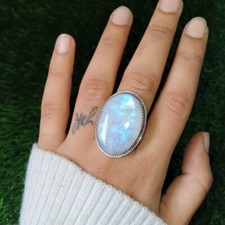 Rainbow Moonstone Gemstone 925