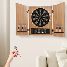 Take Aim Electronic Dart Machine Dart Board Cabinet Set For Commercial & Home