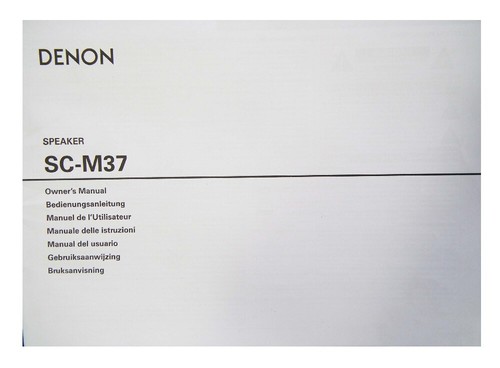 Denon owner manual - manual, book