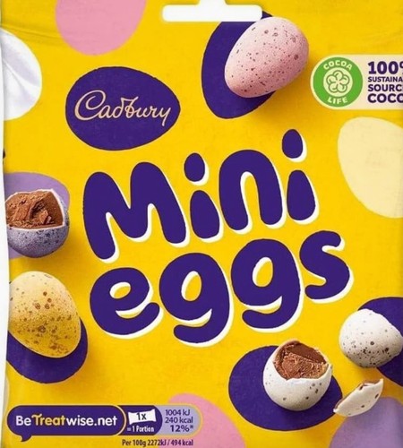 Cadbury mini eggs solid milk - cadbury,