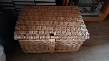 Large Heavy Duty Wicker Basket - Storage Picnic Hamper Basket
