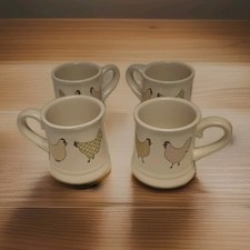 Set of 4 Ceramic Tankard Mugs