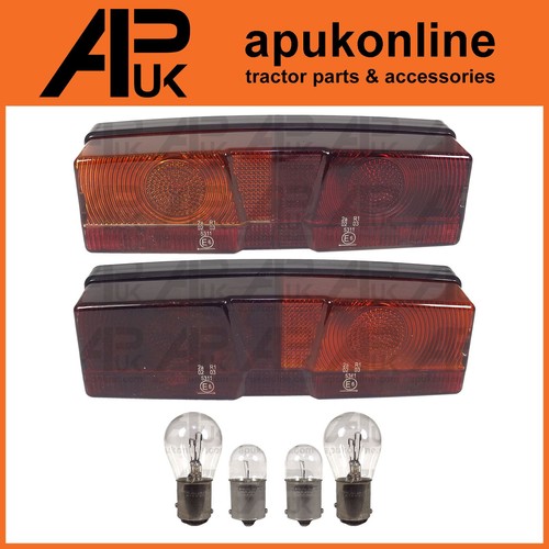 Rear tail light set - &, bulbs