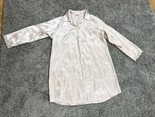 Bhs Secrets Gold Pink Night Shirt Satin Feel Lace Trim 14 Y2K Vintage Nightwear