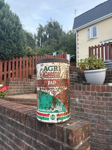 Vintage castrol oil drum - vintage, with