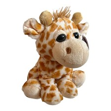 Cuddle Time Giraffe Soft Toy Plush Sleepy Eyes With Tags 9” Seated
