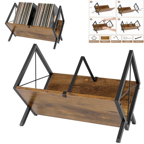 Vinyl record storage rack - record,