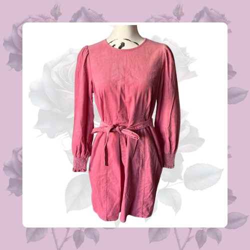 Boden pink corduroy belted - corduroy,
