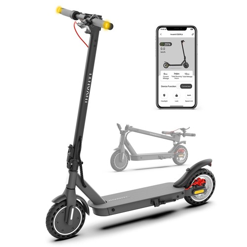 Folding scooter with - e,