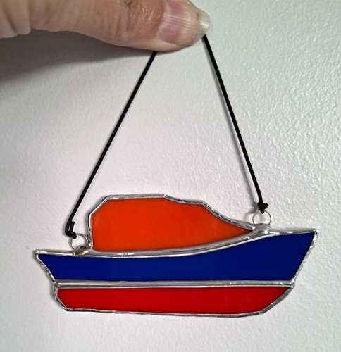 Hanging rnli boat suncatcher - hanging,