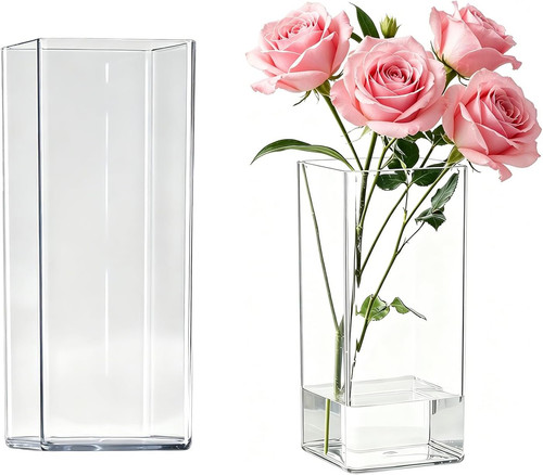 Acrylic flower vase 25x10cm - flower,