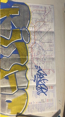 Authentic graffiti tube map